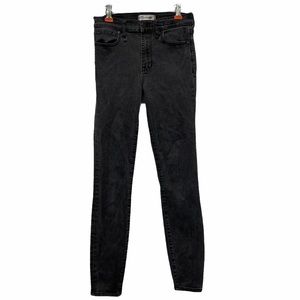 MADEWELL Hi-Riser Skinny Black Jeans Size 26
